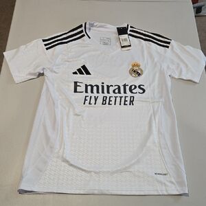 Adidas Real Madrid White and Black Jersey, Size S, NWT